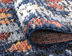 Rugs.com Morocco Collection Rug – 4' x 6' Navy Blue High-Pile Rug Perfect for Living Rooms, Large Dining Rooms, Open Floorplans