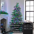 Brizled Smart Color Changing Christmas Lights, 66ft 200LED WiFi String Lights App Control, Dimmable Christmas Lights, RGB Xmas Tree Lights Work with Alexa & Google Home for Outdoor Indoor Party Decor