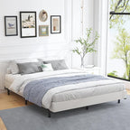 ALDRICH 5 Inch Heavy Duty Metal Box Spring Mattress Foundation 3000lbs Max Weight Capacity/Non-Slip/No Noise/Easy Assembly/Easy Clean Cover,Full
