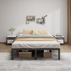 Metal Bed Frame Queen Size - 14 Inch Heavy-Duty Queen Platform Bed Frame No Box Spring Needed, Easy Assembly, Noise-Free, Sturdy Mattress Foundation, Underbed Storage Space