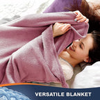 Walensee Fleece Blanket Plush Throw Fuzzy Lightweight (XL-Twin Size 66x90 Blush) Super Soft Microfiber Flannel Blankets for Couch, Bed, Sofa Ultra Luxurious Warm and Cozy for All Seasons