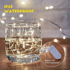 Fairy Lights Battery Operated String Lights - 12 Pack 7ft 20 LED Battery Powered LED Mini Fairy Lights for Mason Jars DIY Picture Walls Shelves Arts Crafts Trees Branches Bedroom Wedding Party Decor