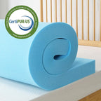 ZINUS 3 Inch Green Tea Cooling Gel Memory Foam Mattress Topper, Smaller, More Convenient WonderBox Packaging, Cooling Gel Foam, CertiPUR-US Certified, Full