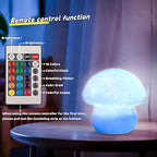 ANGTUO 16 Colors Mushroom Night Light Include Remote Control, Mushroom Lamp Dimmable and Rechargeable