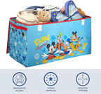 Idea Nuova Disney Mickey Mouse Collapsible Children’s Toy Storage Trunk, Durable with Soft Lid, 28.5"x 14.5"x16"