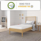 NapQueen 5 Inch Twin Memory Foam Mattress, Medium Feel, CertiPUR-US Certified, Bed in a Box, Breathable Soft Fabric Cover, White
