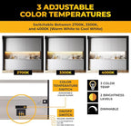 LED Under Cabinet Lighting Hardwired - 3CCT 40 Inch Satin Finish - Undercabinet Lights for Kitchen - Linkable Undercounter Dimmable Plug in Light or Hard Wired - Under Counter Fixture Direct Wire