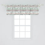 Ambesonne Tribal Window Valance Pack of 2, Style Traditional Aztec Pattern Old Fashioned Hippie Boho Influences, Rod Pocket Curtain Valances for Kitchen Bedroom, 54" X 18", Sea Green