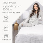 Milliard Diplomat Folding Bed with Mattress for Adults & Kids, Cot Size, Portable Foldable Bed with Luxurious Memory Foam Mattress & Super Strong Frame, 75” x 31", Fold Up, Roll Away, & Hideaway