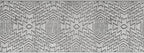 Custom Size Southwestern Style Runner Rug Mat for Wide Hallway Entryway Kitchen Laundry Room with Slip Resistant Latex Rubber Backing, Inca Grey, 31 inch X 8 feet