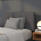 Flash Furniture Bedford Tufted Upholstered Twin Size Headboard in Dark Gray Fabric