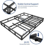 NOAH MEGATRON 7 Inch Box Spring King, Low Profile Metal Boxsprings/Mattress Foundation/Bunkie Board - 3000LBS Strong Steel Structure/Easy Assembly (King)