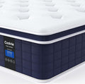 Coolvie Full Size Mattress 12 Inch, Hybrid Full Mattress in a Box, Pocket Springs with Soft Knitted Fabric Cover for a Cool Sleep & Pressure Relief, Medium Firm Feel with Motion Isolation