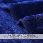 Soft King Size Blanket All Season Warm Fuzzy Microplush Lightweight Thermal Fleece Blankets for Couch Bed Sofa,90x108 Inches,Royal Blue