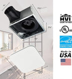 Broan-NuTone Bathroom Exhaust Fan – Easy Retrofit Without Attic Access, Ultra-Quiet 0.7 Sones, 80 CFM, ENERGY STAR Certified, Made in USA, Moisture & Odor Control with Easy-Clean Grille