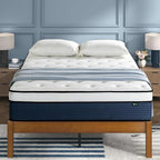 ZINUS 14 Inch Cooling Comfort Support Hybrid Mattress [New Version], Queen, Fiberglass Free, Medium Plush, Cooling Motion Isolation, Certified Safe Foams & Fabric, Mattress in A Box