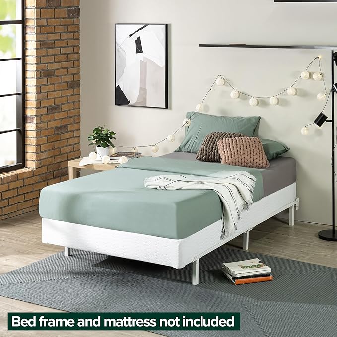 ZINUS 7 Inch Twin Metal Smart Box Spring with Quick Assembly, Mattress Foundation, Strong Metal Frame, Easy Assembly