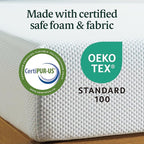 ZINUS 6 Inch Green Tea Cooling Memory Foam Mattress [New Version], Full, Fiberglass Free, Medium Firmness, Cooling Gel Foam, Certified Safe Foams & Fabric, Mattress in A Box