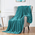 Walensee Fleece Blanket Plush Throw Fuzzy Lightweight (XL-Twin Size 66x90 Teal) Super Soft Microfiber Flannel Blankets for Couch, Bed, Sofa Ultra Luxurious Warm and Cozy for All Seasons