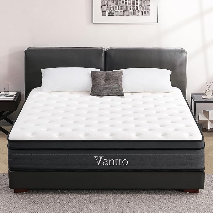 Full Mattresses, 14 Inch Memory Foam Hybrid Mattress in a Box with Pocket Springs for Motion Isolation Pressure Relief, 100 Nights Trial, CertiPUR-US