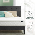 ZINUS 6 Inch Foam and Spring Hybrid Mattress, 75" x 30", Narrow, Trundle, Bunk, Day Bed, RV Compatible, Medium Firm Feel, CertiPUR-US Certified