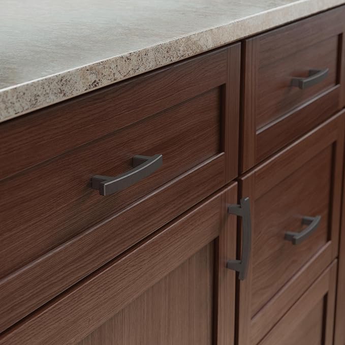 Franklin Brass (10-Pack) – Soft Iron Cabinet Handles, 3 Inch Hole Center, Pulls for Drawers, Kitchen Cabinet Door, Dressers | Pierce