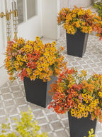 10pcs Fall Artificial Outdoor Branch with Sunflower Daisy for Indoor Outside Hanging Plants Garden Porch Window Box Home Wedding Farmhouse Décor