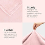 Utopia Bedding Fleece Blanket Queen Size Pink 300GSM Luxury Fuzzy Soft Anti-Static Microfiber Bed Blanket (90x90 Inch)