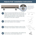 Franklin Brass Adjusta-Pull (5-Pack) Adjustable Drawer Pulls | Fits 1 to 4 Inch Hole Centers | Champagne Bronze Cabinet Handles| Modern Arch P43970K-CZ-CP