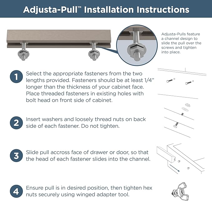 Franklin Brass Adjusta-Pull (5-Pack) Adjustable Drawer Pulls | Fits 1 to 4 Inch Hole Centers | Champagne Bronze Cabinet Handles| Modern Arch P43970K-CZ-CP