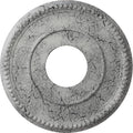 Ekena Millwork CM12BRUWC Bradford Hand-Painted Ceiling Medallion , Ultra Pure White Crackle