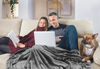 Utopia Bedding Fleece Blanket Twin XL Size Grey 300GSM Luxury Anti-Static Fuzzy Soft Microfiber Dorm Bed Blanket (90x76 Inch)