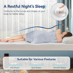 Amazon Basics Memory Foam Mattress, Soft Plush Feel, 6 Inch, Full, White/Grey