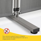 Rantila Indoor Room Divider, Portable Office Divider, Room Divider Wall Screen 2 Large Panel, Folding Partition Privacy Screen Walls Dividers for Room Separator 142" W x 71" H,Gray