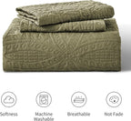 Love's cabin California King Size Quilt Bedding Set Green Bedspreads - Cal King Summer Lightweight Bedspread Comforter - Coin Pattern Coverlet for All Season - 3 Pieces (1 Quilt, 2 Pillow Shams)