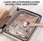 FLEXTAILGEAR Portable Air Pump for Inflatables, 2.8 oz Ultra-Mini Air Pump with 1300mAh Battery USB Rechargeable to Inflate Deflate for Pool Floats Air Mattress Swimming Ring Vacuum Storage Bags