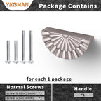 Brushed Nickel Cabinet Pulls 6 Pack 3 Inch Modern Drawer Handles Kitchen Cupboard Half Moon Bathroom Dresser Sunflower Cup Pull SH-BN76-6