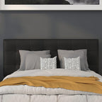 Flash Furniture Lennox Tufted Upholstered Full Size Headboard in Black Vinyl