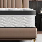 Mattress Twin Size,12 Inch Twin Mattress in a Box,Gel Memory Foam and Pocket Spring Hybrid Mattress,Ideal for All Sleep Positions,CertiPUR-US Certified,Deep Sleep-Medium Firm