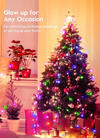 Fairy Lights Plug in, 33FT 100LEDs USB Twinkle Lights with Timer and Remote, Starry String Lights 8 Modes for Wreath Wedding Party Indoor Christmas Decoration, Multicolor