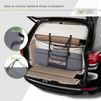 Cuddly Nest Folding Mattress Storage Bag - Heavy Duty Carry Case for Tri-Fold Guest Bed (Fits 6" Full Mattress,Grey)