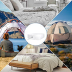 Bedecor Fitted Sheet for Air Mattress Inflate Without Disassembly Convenient & Firm Deep up to 21" White -Queen