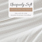Linen Market Double-Brushed Patterned Microfiber California King Sheet Set 4 Piece – Oeko-TEX Certified Ultra Soft & Wrinkle-Free - 16" Deep Pocket Sheets Easy Care Cal-King Size - Beaded Arrows Gray