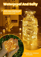 Fairy Lights with Remote, 8 Modes & Timer, 66 Feet 200 Led Christmas Light Twinkle Lights Plug in, Waterproof String Lights for Bedroom Decor Home Girl's Room Garden Party Christmas Decorations