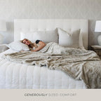 GRACED SOFT LUXURIES Feather Extra Large Faux Fur Throw Blanket | Ultra Soft & Fluffy 60x80 inches | Cozy, Thick & Warm | Perfect for Bed, Couch, and Lounging for Kids & Adults | Feather Gray