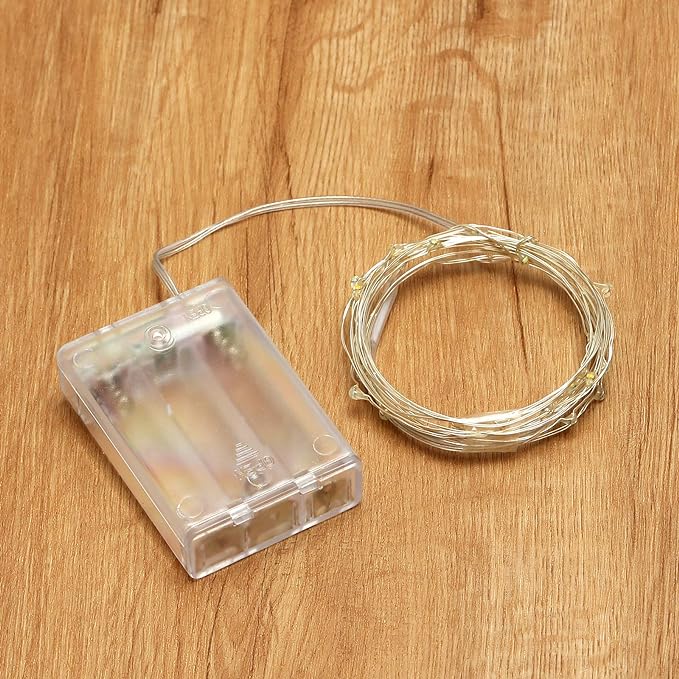 XINKAITE Waterproof LED Fairy String Lights - Starry DIY Decoration for Indoor & Outdoor Parties, Christmas, Holidays (10FT/3Meters, Green)
