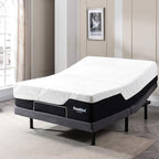 Cool Gel Chill 14 Inch Medium Firm Memory Foam Mattress King Size, with 2 Bonus Cool Gel Memory Foam Bed Pillows, 14" with Pressure Relief, CertiPUR-US Certified, Cooling King Mattress in a Box
