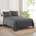 Full Size Sheet Sets - Breathable Luxury Sheets with Full Elastic & Secure Corner Straps Built In - 1800 Supreme Collection Extra Soft Deep Pocket Bedding, Sheet Set, EXTRA DEEP pocket - Full, Gray