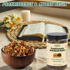 Frankincense and Myrrh Incense Gift Pack from Jerusalem – Hand-Harvested Traditional Resin for Prayer, Meditation, and Home Fragrance (5.3 oz)