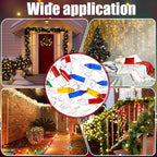 Mudder 60Count 2.5V Christmas 50/100/150/200 Count Mini Incandescent Wire String Lights Replacement Bulbs Indoor/Outdoor Christmas Lights Decor for Home Xmas Tree (White Base with Bright Bulb)